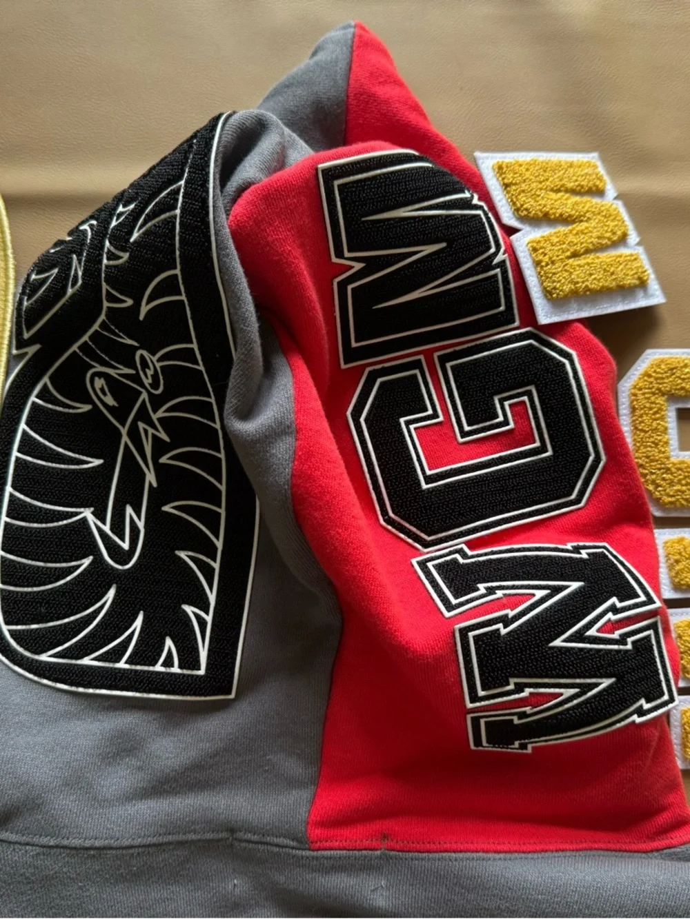 A Bathing Ape Shark Full Zip Patch Hoodie Malaysia- Gray - Picture 4 of 10